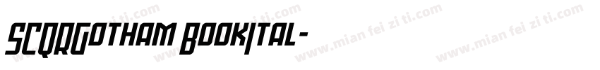 SCQRGotham BookItal字体转换